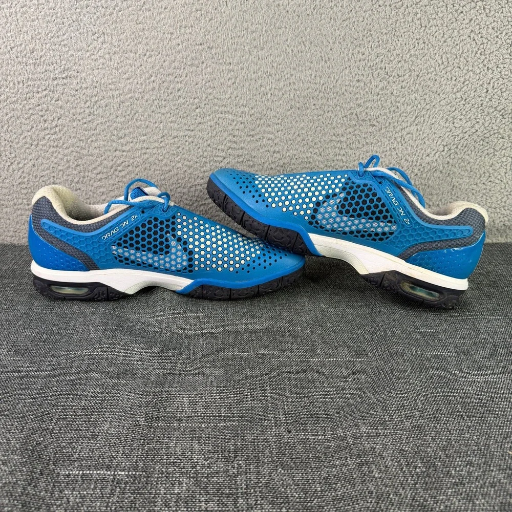 Nike Air Max Courtballistec 3.3 Mens 14 Blue White Tennis Shoes 429985-400‎